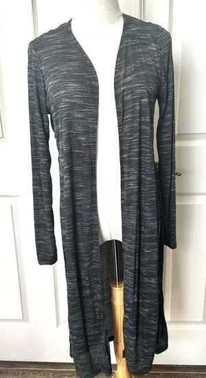 Ambiance long open cardigan Gray Size L thumbnail 1