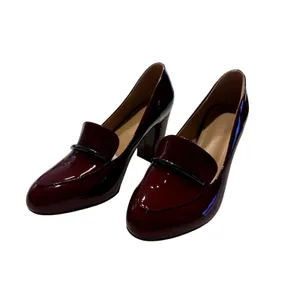 Eldof Women's Block Pump in Red, Size 9.5 Red thumbnail 2