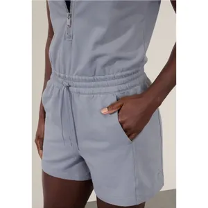 Athleta L Retroterry Romper Storm Cloud Garment Dye Grey891762002 XL/TG thumbnail 3