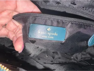 Kate Spade New York Teal Furry Small Tote/Crossbody Bag thumbnail 3