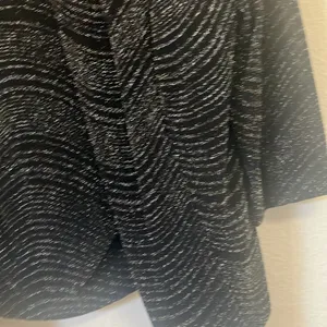 FINAL MARKDOWN Black Textured dressy top one piece two piece look nwt large thumbnail 2