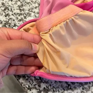 J. Crew Pink Ombré One Piece Asymmetrical Cut Out Swimsuit Size Medium thumbnail 5