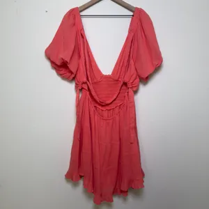 NEW Free People Women Perfect Day‎ Mini Dress Large Pink Corset Lace Party Event thumbnail 5