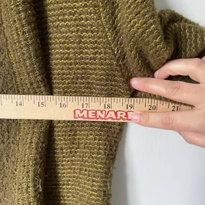 Anthropologie Angel of the North Equinox Wool Blend Cardigan Sweater Green Med. thumbnail 10