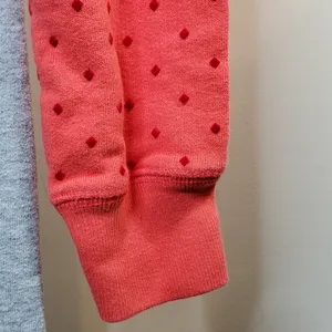 Nike Coral Polka Dot Long Sleeve Hoodie Medium thumbnail 8