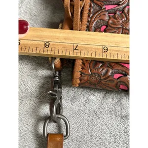 Montana West Western Tooled Leather Fringe Crossbody Bag Boho Festival Purse thumbnail 6