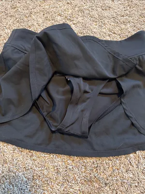 Nike Women’s Black & Gray Heather Tankini Top with Black Swim Skort thumbnail 8