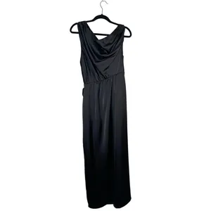 Show Me Your Mumu Jodie Satin Maxi Dress Women's Black Size Large thumbnail 3