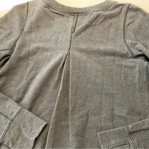 Lululemon Exhalation Pullover Heathered Black Women Sz 2/4 thumbnail 9