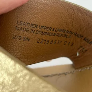 Tory Burch Metallic Gold and Tan Sandals thumbnail 3