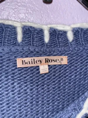 Ribbon Knit Sweater Size L thumbnail 3
