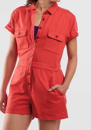 Outerknown Trestles Organic Cotton Utility Romper thumbnail 1