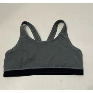 Nike Pro Dri-Fit Sports Bra Size L Gray/Black thumbnail 4