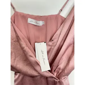 All in Favor‎ Shirt Womens Jacquard Surplice Cami Pink Size XS NWT thumbnail 4