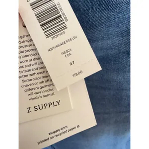 NWT Z Supply Nova High Rise Wide Leg Jean in Fresca size 27 thumbnail 4