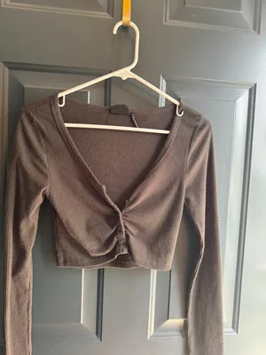 Urban Outfitters Long Sleeve Cropped Top thumbnail 1