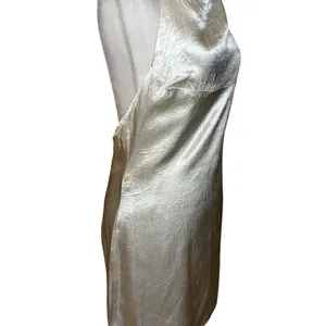 Amanda Uprichard Kyoto Dress in Ivory Medium Womens Satin Halter Cocktail thumbnail 5
