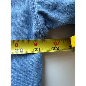 Vintage 90s Express Chambray Denim Button Down Women's Shirt Size Large thumbnail 7