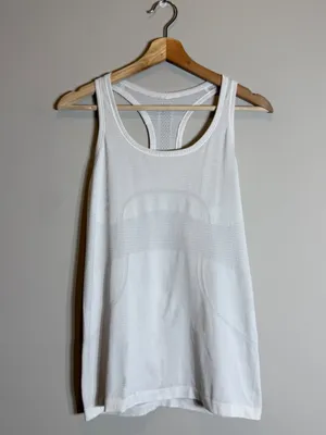 Lululemon Swiftly Tech Racerback Tank Top Women's 8 White Workout Gym Fitness thumbnail 3