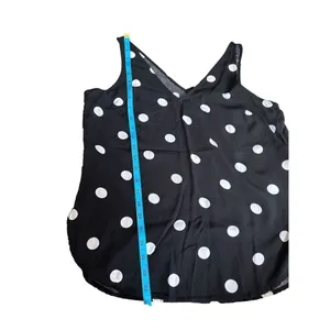 Old Navy Womens Black And White Polka Dot Sleeveless Blouse Size Medium thumbnail 3