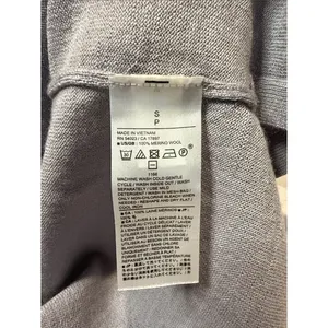 Banana Republic 100% Merino Wool Turtleneck Lightweight Sweater Steel Grey Small thumbnail 7