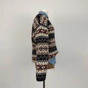 Vintage 80’s Abercrombie Pure Wool Fair-Isle Crewneck Knit “The Big Sweater” M thumbnail 3