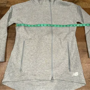 New Balance 247 Sport Full Zip Hoodie Women's Offset Zip Extended Length thumbnail 13