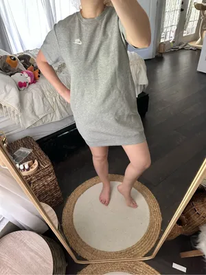 Nike Women’s Small Tech Fleece Grey Logo Dress thumbnail 3