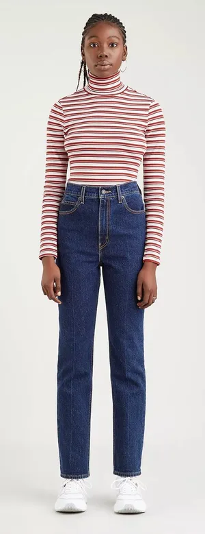 Levi's 70's High Slim Straight Jeans in Dark‎ able Size 25 thumbnail 1