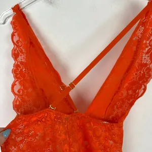 NWT We are HAH Comin' In HAHt Lace Bodysuit Burnt Orange Size XS NEW thumbnail 13