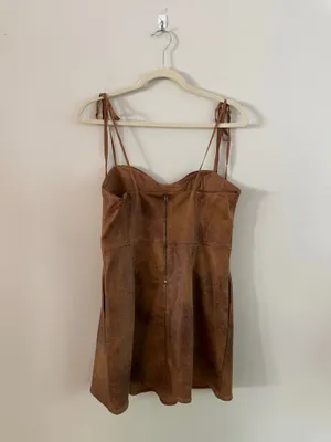 Free People Veronica Suede Mini Dress thumbnail 8
