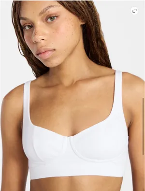 No Boundaries White Bralette thumbnail 3