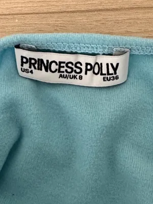 Princess Polly Avrilla Knit Blue Halter Top thumbnail 7