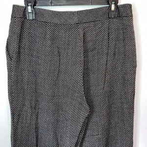 Lafayette Black & White Herringbone Wool Blend Wide Leg Pants Size 10 #771 thumbnail 9