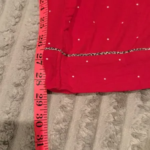 Victoria's Secret Red Polka Dot Pajama Pants Leopard Trim XS Regular thumbnail 6