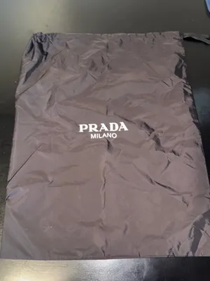 Prada Black Nylon Logo Drawstring Bag thumbnail 1