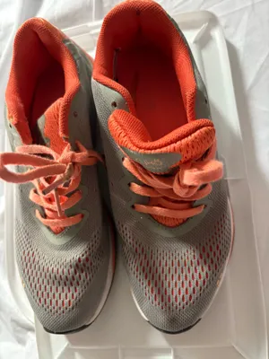 Ryka Sneakers Women’s 6.5 netting grey with orange trimming running sneakers  thumbnail 1