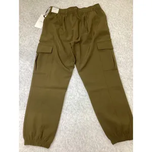 CALIA Effortless High-Rise Jogger Pants Dark Khaki Olive Green Cargo Women M NWT thumbnail 2