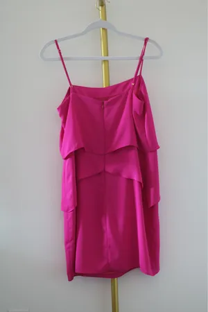 Amanda Uprichard Dress Pink Ruffle thumbnail 2