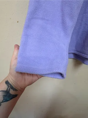 Vintage Disney Store Pooh Piglet Lavender Fleece Pullover XL Y2K thumbnail 4