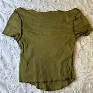 Urban Outfitters XS OLIVE GREEN LOW CUT CROP TOP thumbnail 4