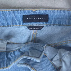 Aeropostale Jeans Womens 14 (36x33) Blue High Rise Wide Leg 100% Cotton‎ 90s New thumbnail 6