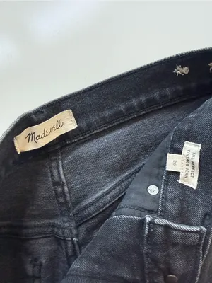 Madewell The Perfect Vintage Jean Dark Gray / Faded Black Size 26 thumbnail 6
