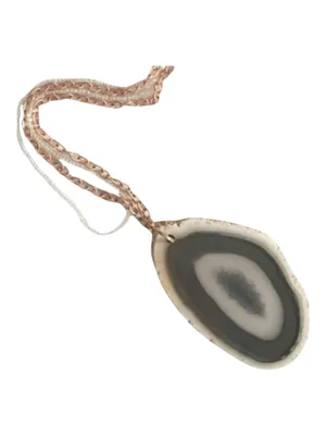 new Robert Rose ✲ Agate Statement Necklace ✲ Rose Gold + Seed Bead Chain ✲ thumbnail 4