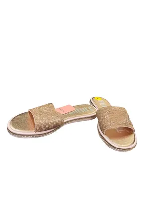 Juicy Couture wms gold crystal sparkly sandals shoes sz 9 SKU 10-071 thumbnail 2
