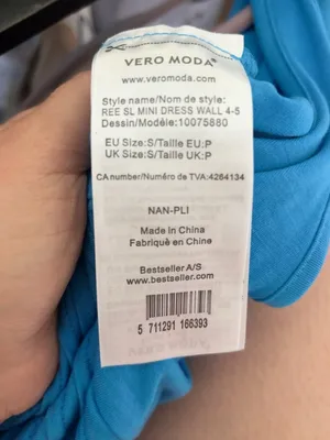 Vero Moda Blue Fitted Textured Sleeveless Mini Dress S thumbnail 5