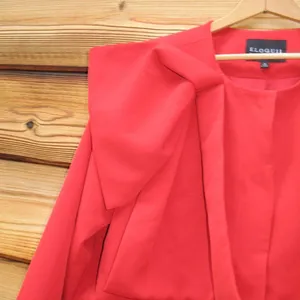 Eloquii Cropped Bow Jacket Blazer thumbnail 5