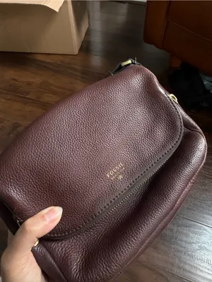Fossil Women's Pebbled Leather Crossbody Bag thumbnail 2