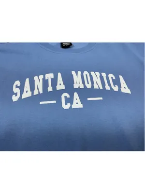 Unisex Adult Excellent On The Road Pullover Sweatshirt Blue XL Santa Monica Ca thumbnail 3
