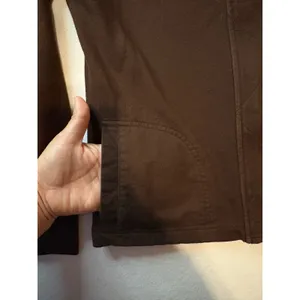 Lauren Ralph Lauren Petite Brown Cotton Utility Jacket Full Zip Snap Small P/P thumbnail 8